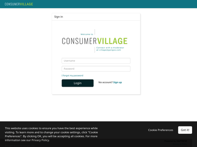 Consumer Village website screenshot