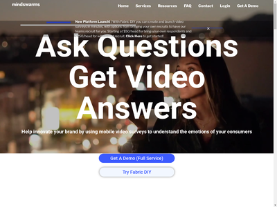 Mindswarms website screenshot