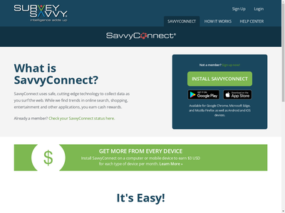 SavvyConnect website