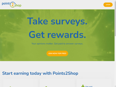 Points2Shop website screenshot