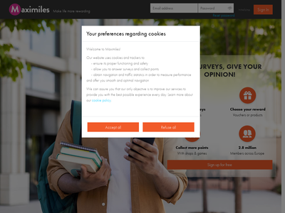 Maximiles website screenshot