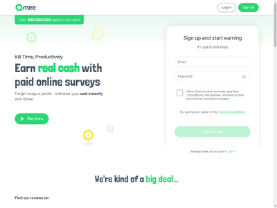 Qmee website screenshot