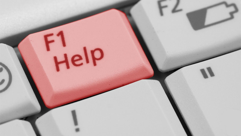 Help button on keyboard