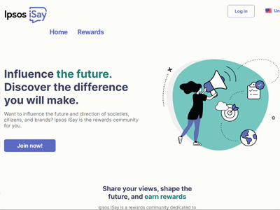 Ipsos iSay website